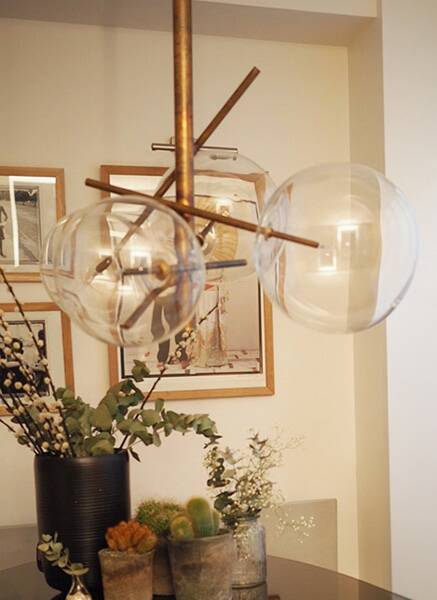 Suspension Gallotti & Radice, Bolle 4 lamps