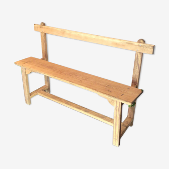 Banc d’écolier en chêne