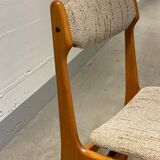 4x Teak Dining Chairs Denmark 60s