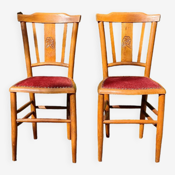 Pair of art deco country chairs from the 20s/30s