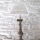 Pedestal lamp with stone base – 20th century