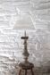 Pedestal lamp with stone base – 20th century