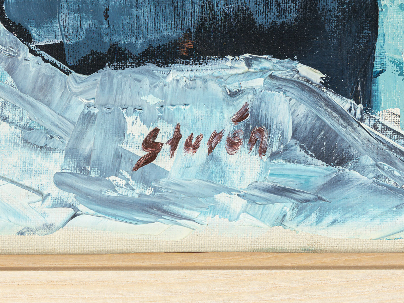 Mer Arctique, huile sur toile, 50 x 42 cm
