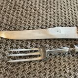 Service cutlery.silver metal