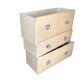 Malle de cabine ancienne verticale – 109 cm – intérieur parchemin