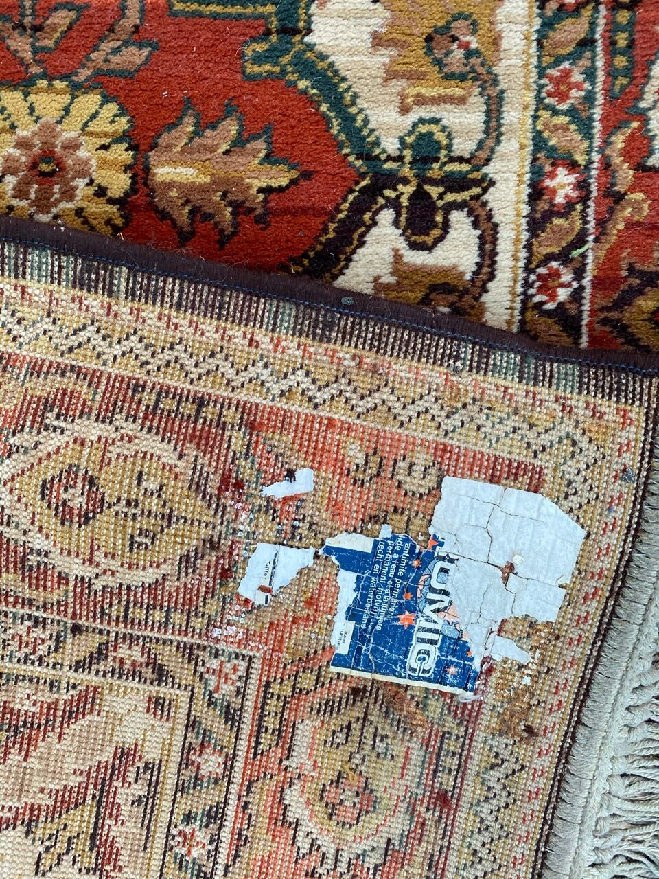Vintage carpet corridor Persian style 89x300 cm