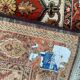 Vintage carpet corridor Persian style 89x300 cm
