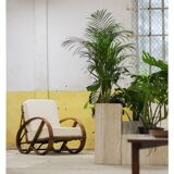 Fauteuil rotin 1960