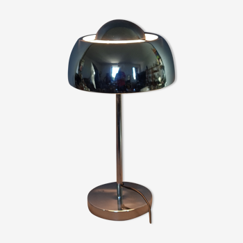 Vintage chrome metal table lamp 70s SB