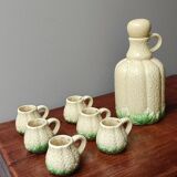 Vintage barbotine liqueur service