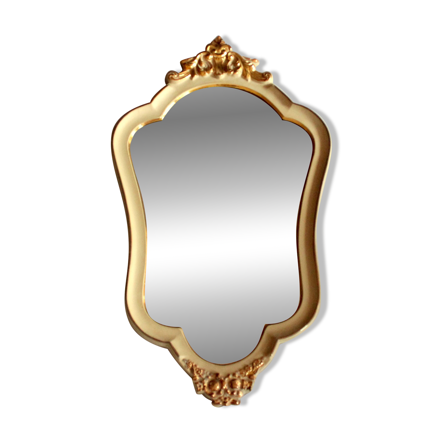 Miroir mural florentin en bois - vintage
