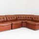 Vintage Italian curved modular sofa 1970s, set of 4