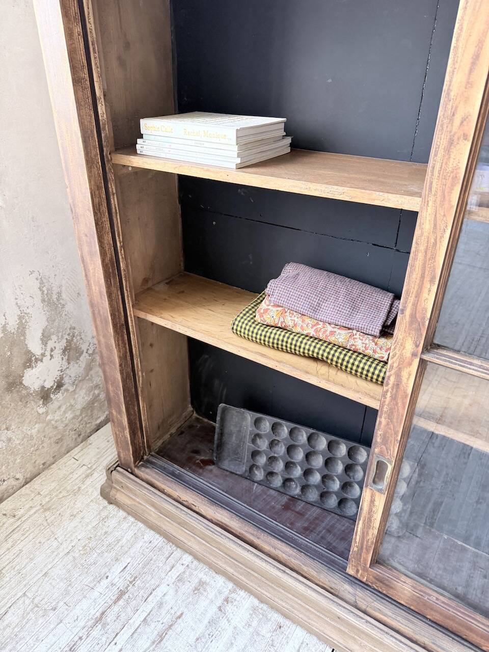 Enfilade meuble de métier XXL portes vitrées