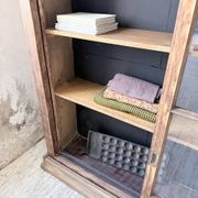 XXL industrial sideboard with glass doors