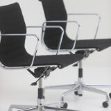 Pair of office armchairs model EA 117 designed by Charles & Ray Eames, Vitra edition.