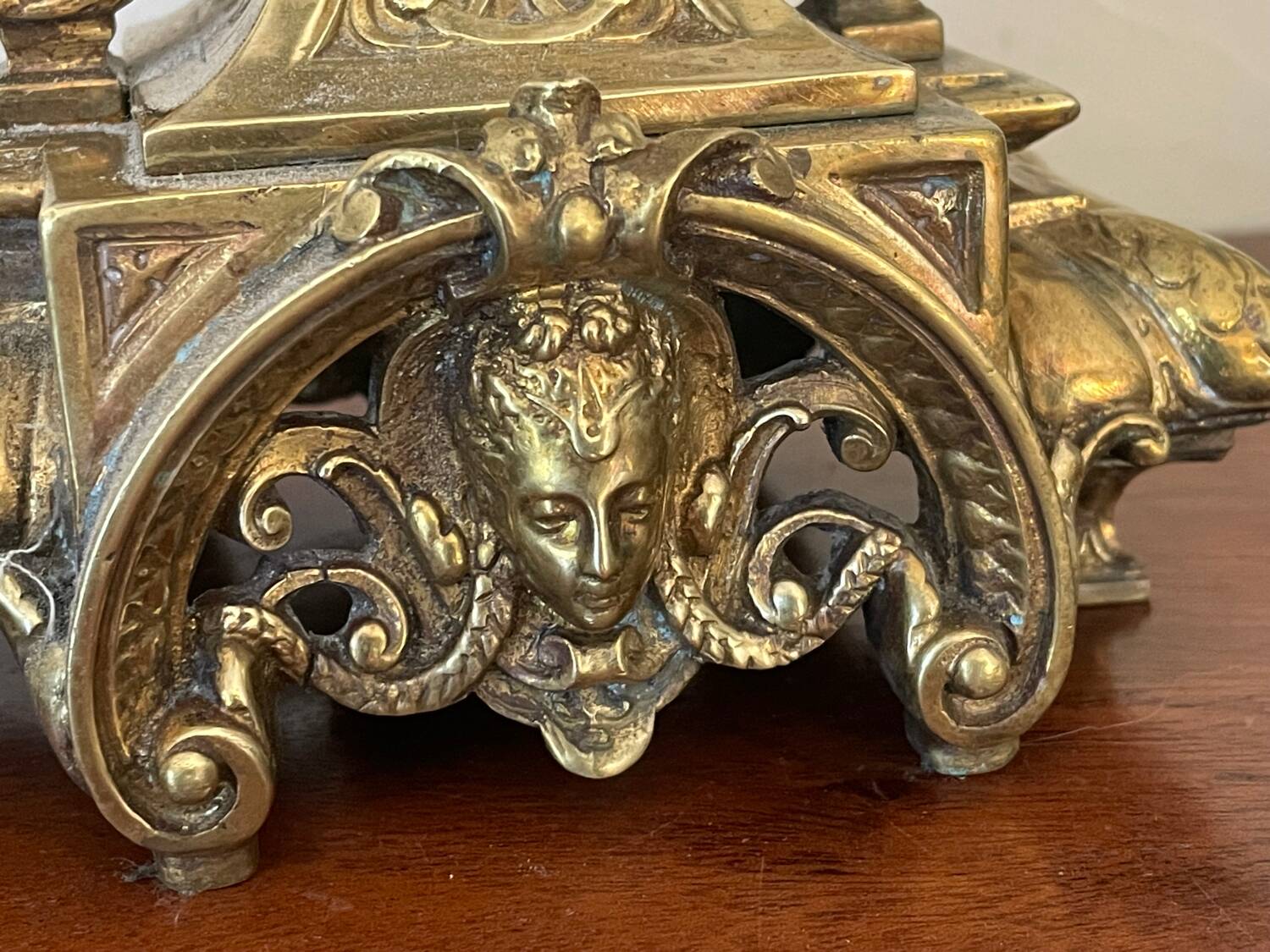 19th century gilded bronze candlestick