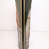 Postmodern five-panel room divider by doro with two asiatic elephants, italy