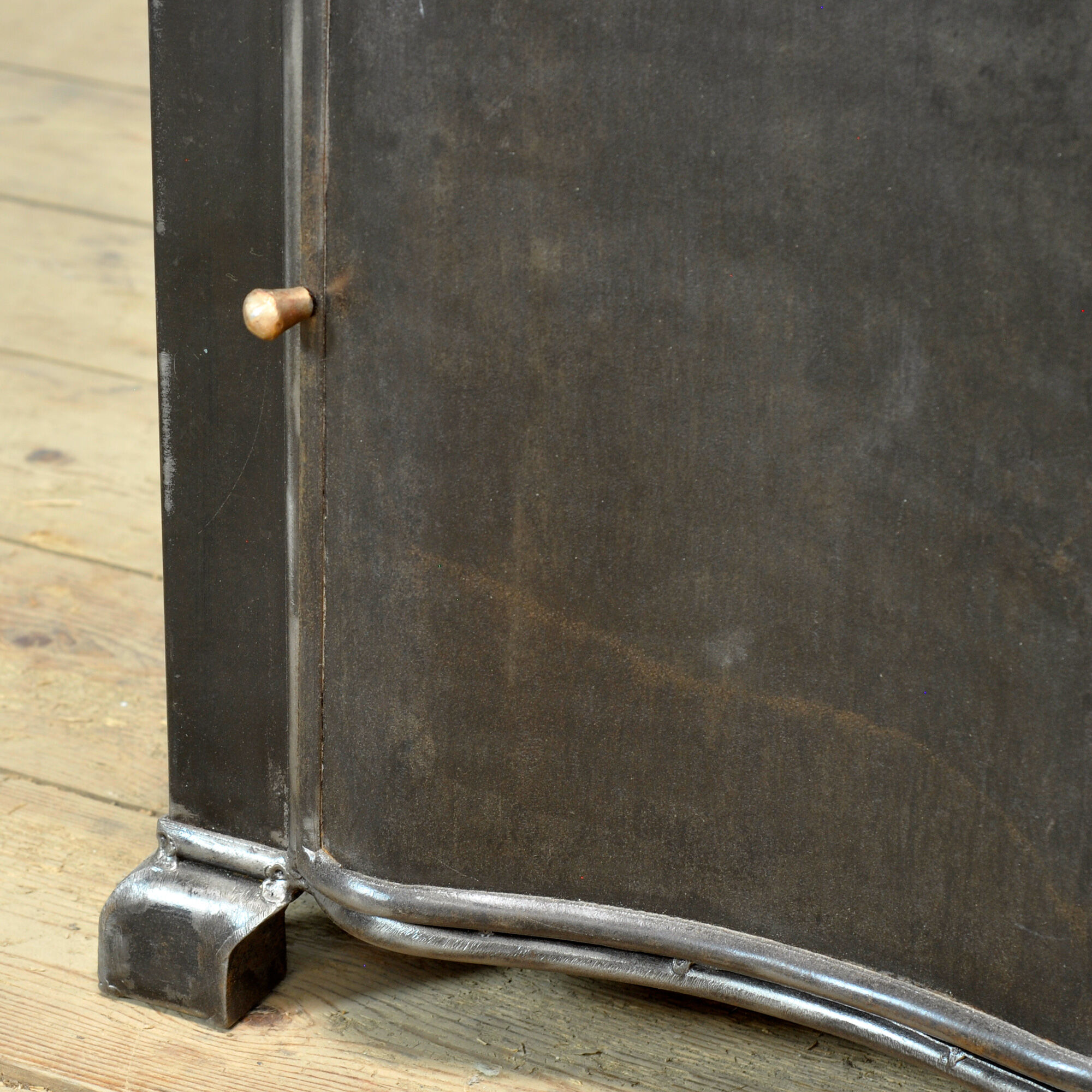 Iron bedside table, circa 1930