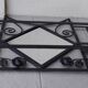 Wrought iron coat rack