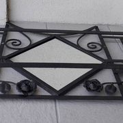 Wrought iron coat rack