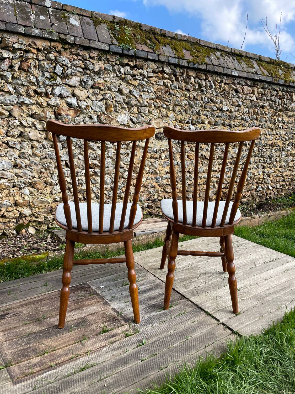 Paire de chaises bistrot Bauman vintage modèle Tacoma