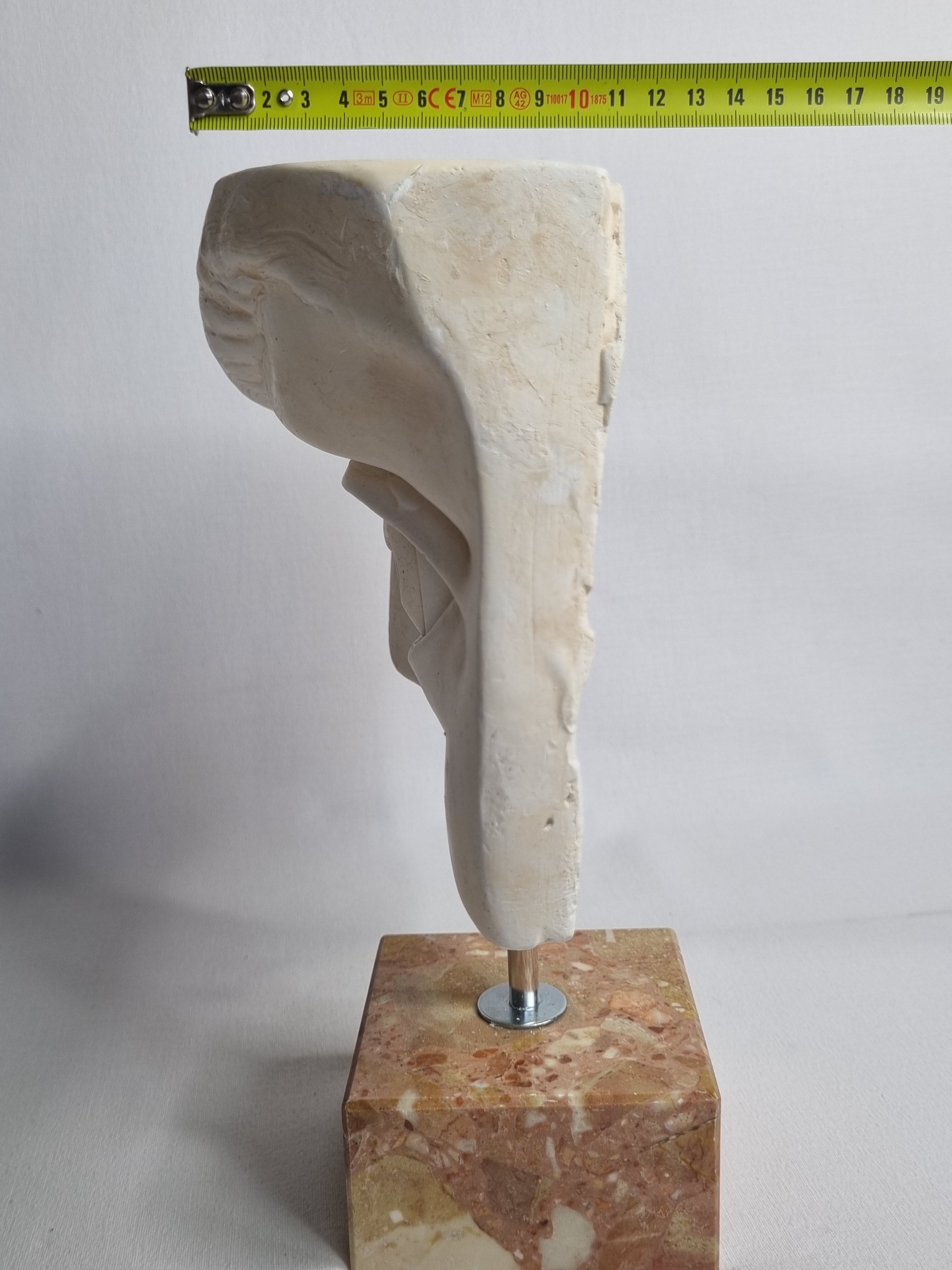 Eye of Michelangelo's "David", vintage cast after Brucciani, on base, 27 cm