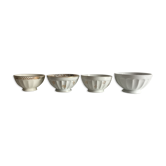 Lot of 4 bolws porcelain Longchamp - France