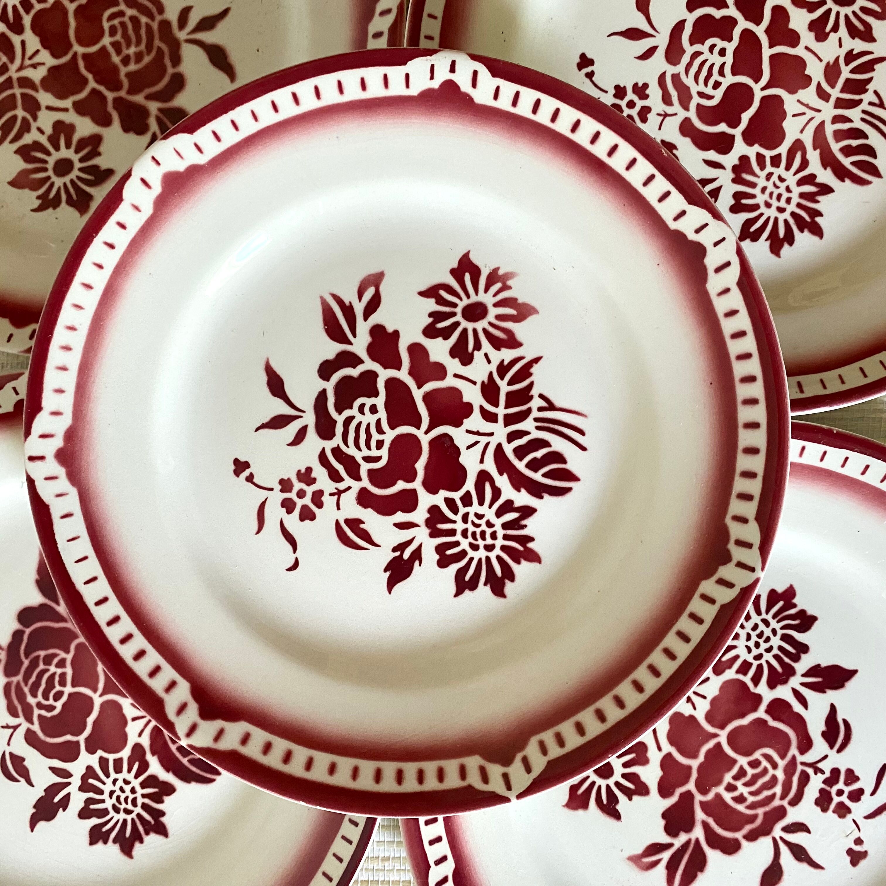 Digoin Cévennes dessert plates