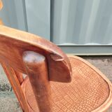 Vintage wooden antique office chair