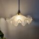 Vintage frosted glass lampshade pendant light