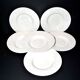 Wedgwood set of 6 pasta plates, Patrician garland, England