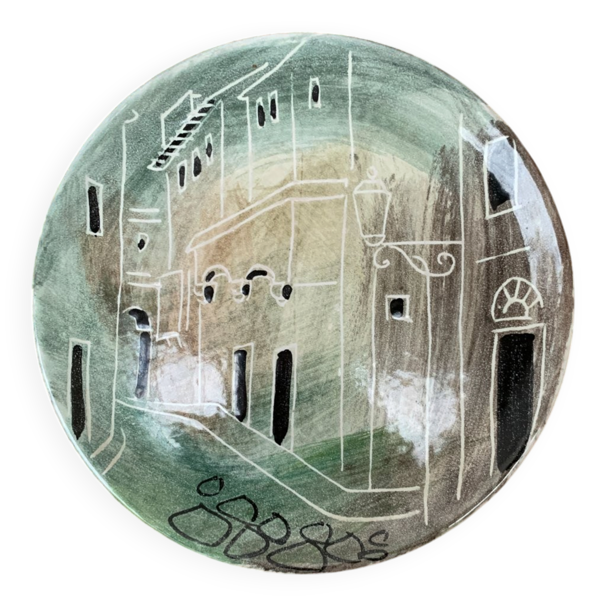 Vintage Italian wall plate