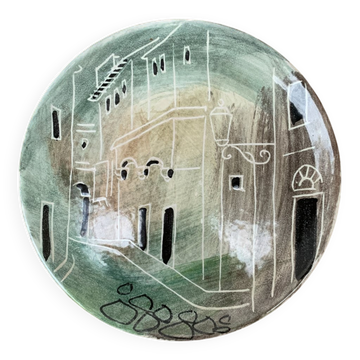 Assiette murale italienne vintage