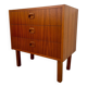 Small chest of drawers or bedside table in teak, Scandinavian design from the 70s vintage