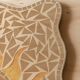 Vintage mosaic mirror sun motif - Unique piece from Italy, 1970s - Beautiful details, very decorative, bohemian style, gift idea.