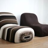 Pair of armchairs model canapouf by Pierre Cardin, Racine edition, France circa 1975