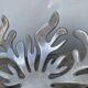 Designer metal fruit bowl