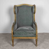 Magnificent Louis XVI wingback armchair.