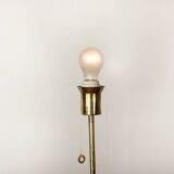Swedish brass floor lamp, cast iron base, model G 019 by Bergboms 1960