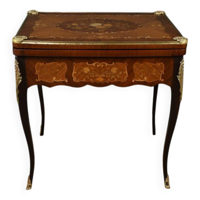 Table de Jeux en Acajou, style Transition Louis XV/Louis XVI – Fin XIXe