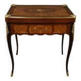 Mahogany Games Table, Louis XV/Louis XVI Transition Style – Late 19th Century