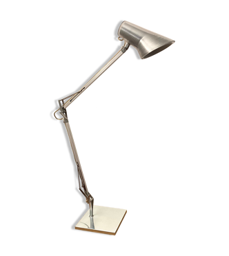 Lampe de bureau Kelvin T édition Flos design Antonio Citterio aluminium  chromé | Selency
