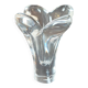 Bayel crystal vase – floral pattern – French glassware