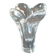 Bayel crystal vase – floral pattern – French glassware