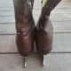 Rare pair of women's ice skates, Schumacher St. Moritz, circa 1910-11.