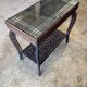 Moroccan carved wood table