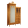 Antique Art Nouveau wardrobe in ash and maple, Italy, 20th century