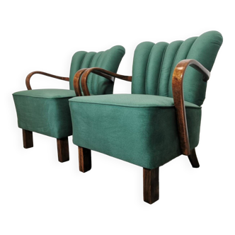 Fauteuils par Jindřich Halabala, 1950s, Set de 2