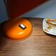 Orange desk or bedside lamp from the 50s