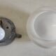Opaline globe ceiling/wall light 15 cm - 50s/60s